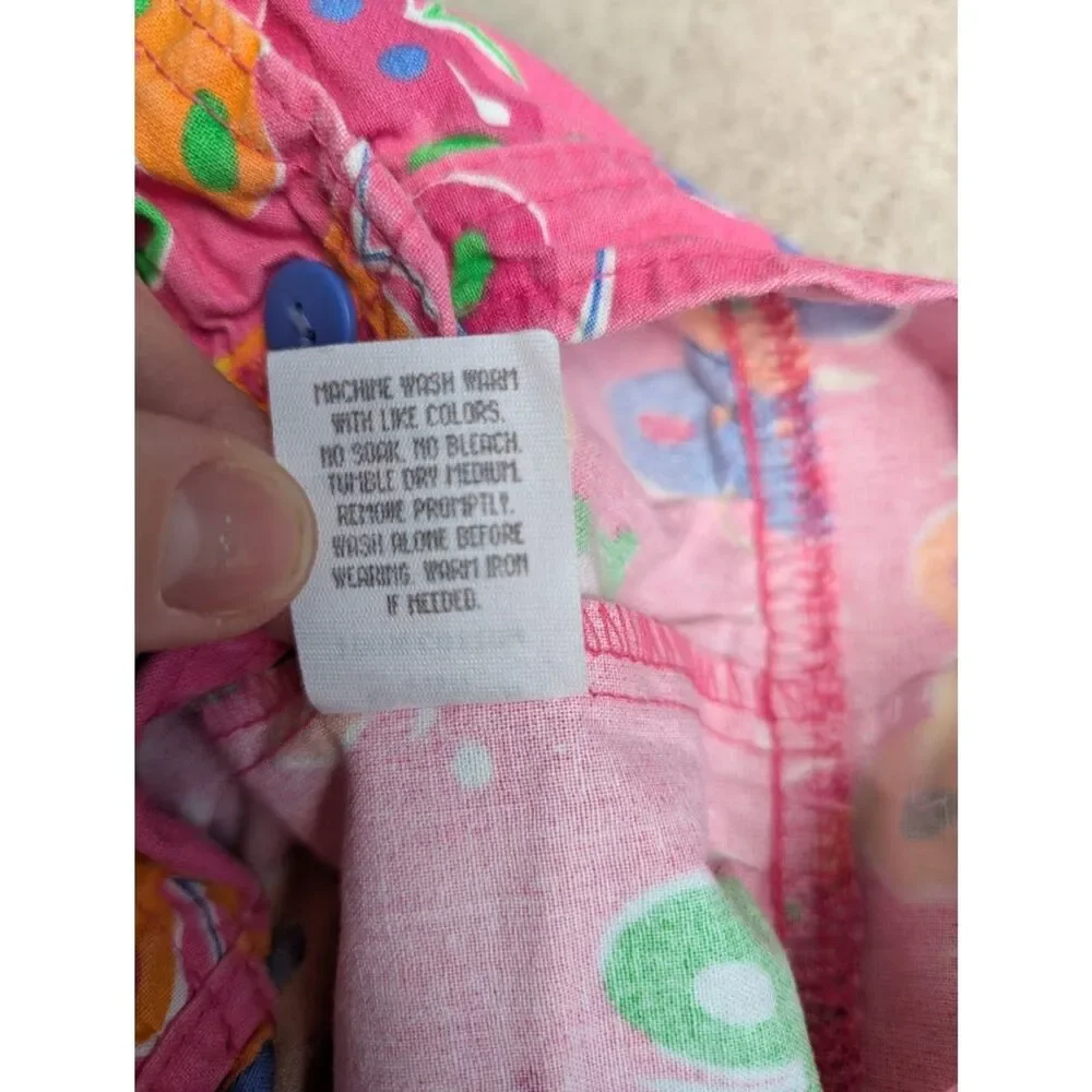 Vintage Made in USA OshKosh B'Gosh Butterfly Bubble Romper Overalls 6-9 Month